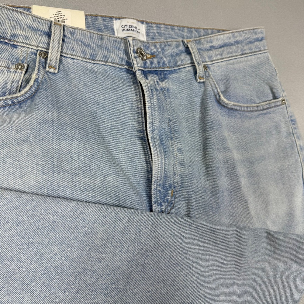 Citizens of Humanity Zurie High Rise Straight Leg Jeans Light Wash Blue 31